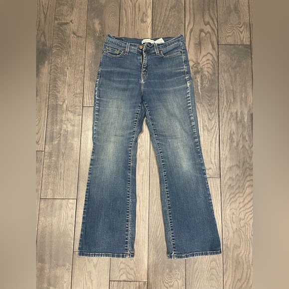 Dark Washed Wide Leg Jeans - Picture 1 of 1